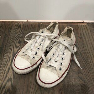 Women's White Converse Sneakers Size 8